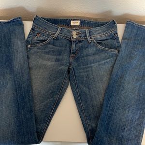 Womens low-rise bootcut Hudson jeans